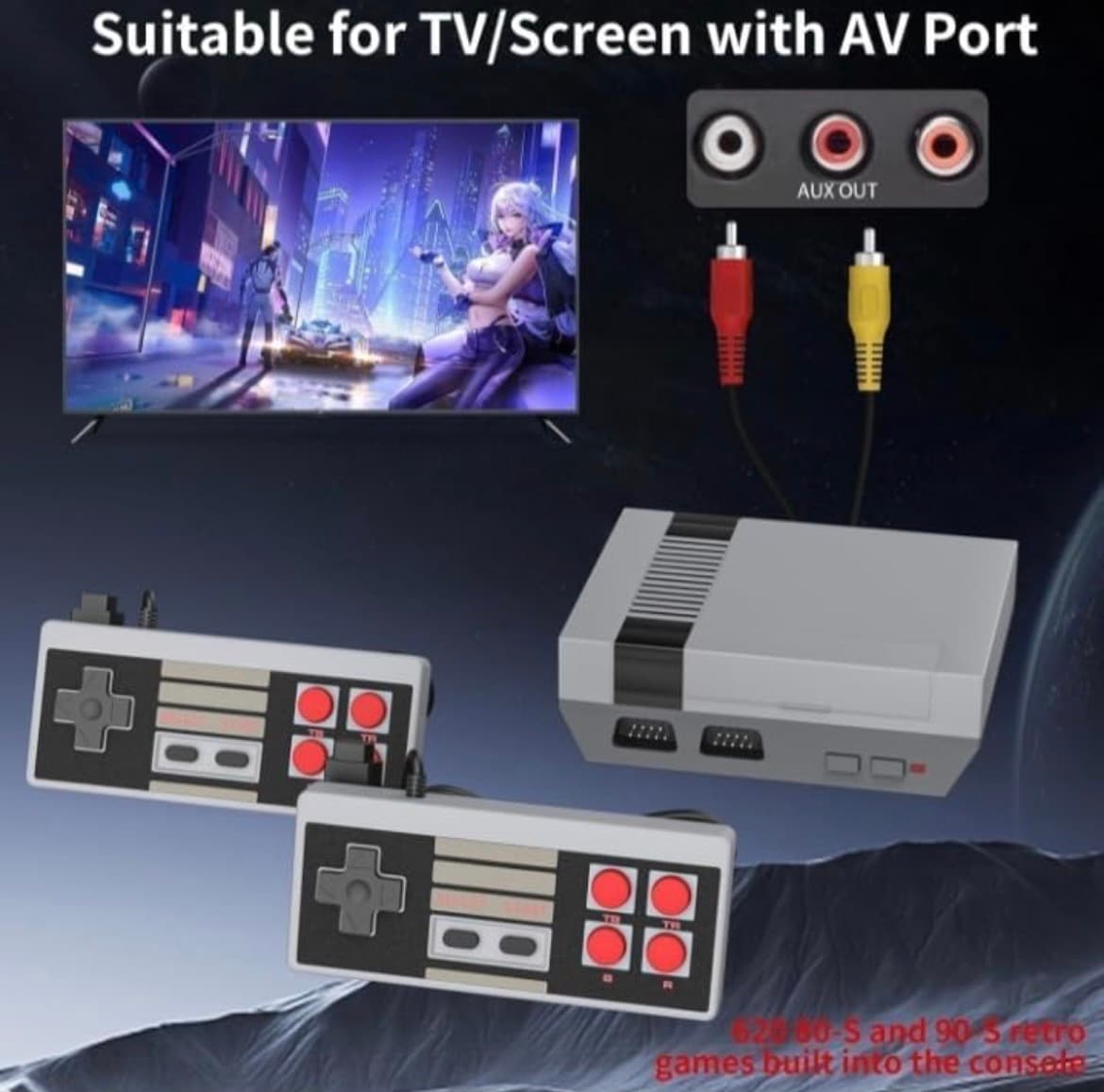 Bundle mini console 620 games + Pikachu & Bulbasaur plushies - Thumbnail 8