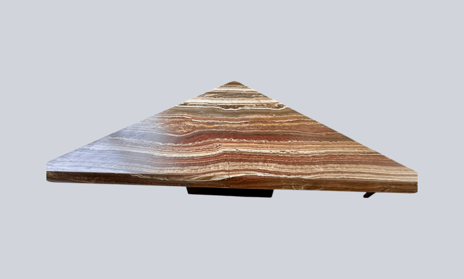 Sculptural Onyx Dining Table – Triangular Waterfall Edge Statement Piece, Seats 9 - Thumbnail 2
