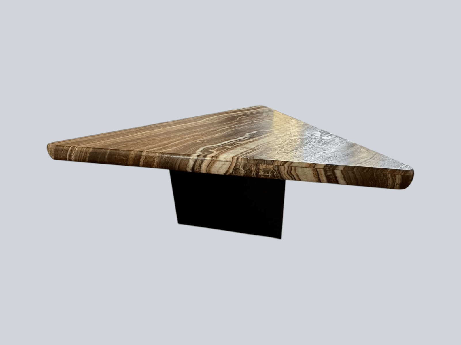 Sculptural Onyx Dining Table – Triangular Waterfall Edge Statement Piece, Seats 9 - Thumbnail 3