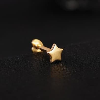 Sterling silver Star earring - Thumbnail 3