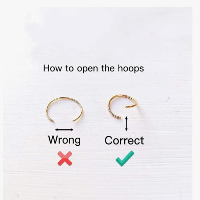 14K Gold Plated 925 Sterling Silver CZ Diamond Nose Ring Hoop for Women -8 mm - Thumbnail 6