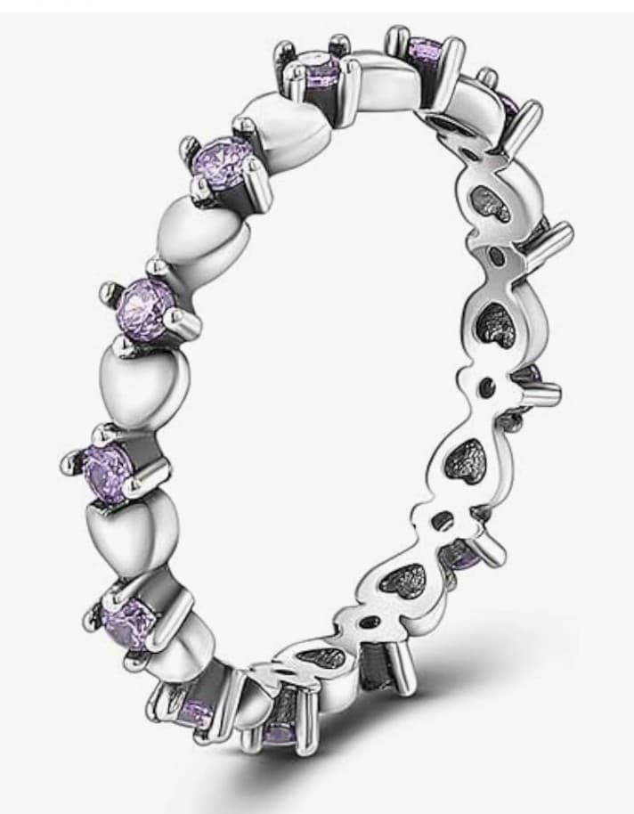 sterling silver Love Claw Inlays Ring 7 & 9 brand new never used - Image 1