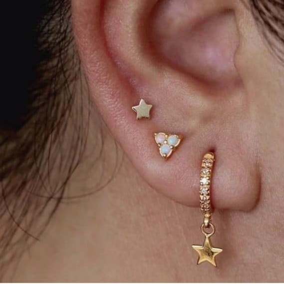 Sterling silver Star earring - Thumbnail 6