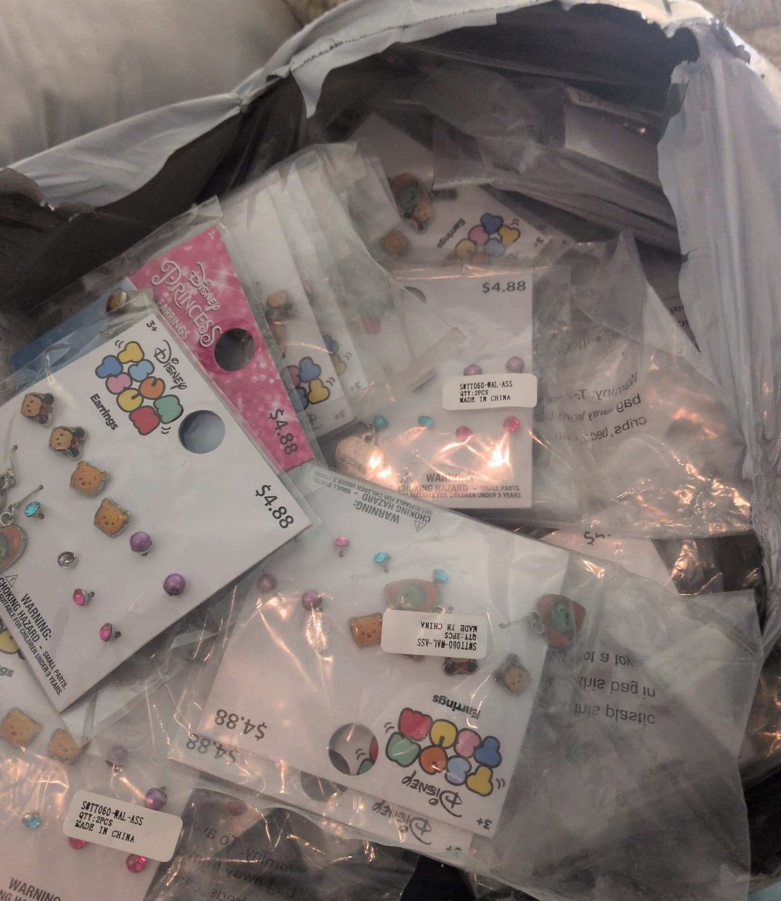 MEGA WHOLESALE: 100 Disney Earring Sets - 600-1,000+ PAIRS! Reseller Lot! - Thumbnail 2