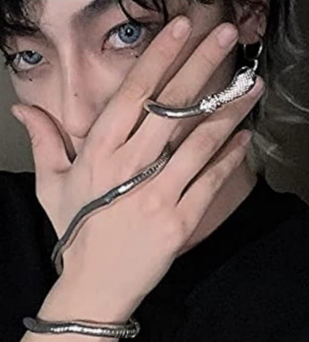 Silver Or Black Snake Coil Choker Necklace/Bracelet - Women/Men Unisex Jewelry - Thumbnail 5