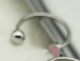 Super Cute Pink Heart Lip Ring ! - Thumbnail 2