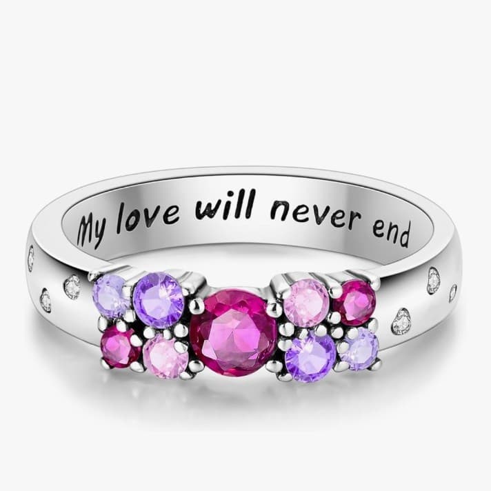 Sterling Silver "My Love Will Never End" Boundless Love Ring NWT Comes GiftReady - Image 1