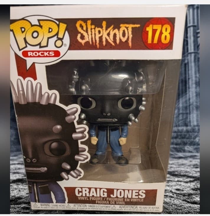 Vaulted] Slipknot Craig Jones Funko Pop! Rocks #178 - Damaged Box (See Photos) - Image 1