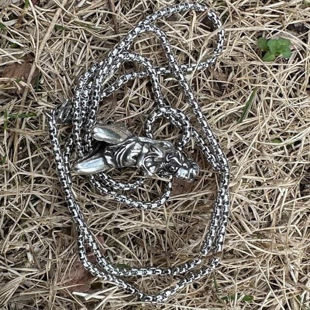 Elegant Sterling Silver Suffering Goddess Pendant - Thumbnail 7