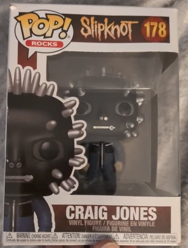Vaulted] Slipknot Craig Jones Funko Pop! Rocks #178 - Damaged Box (See Photos) - Thumbnail 2