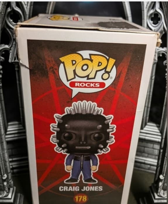 Vaulted] Slipknot Craig Jones Funko Pop! Rocks #178 - Damaged Box (See Photos) - Thumbnail 7