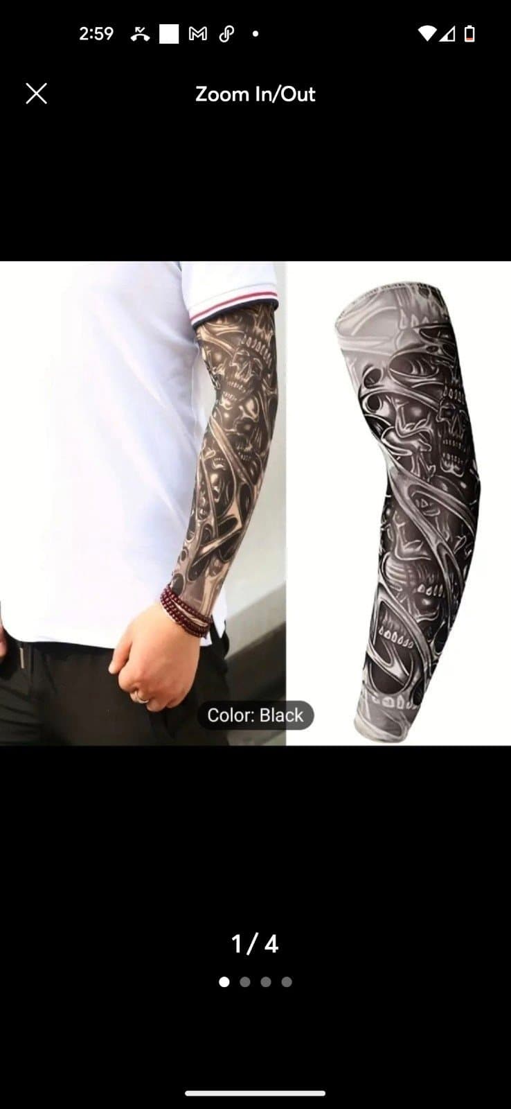 Unisex Skull Design Arm Sleeves Kit - Fashion Accessories for Cycling - Image 1