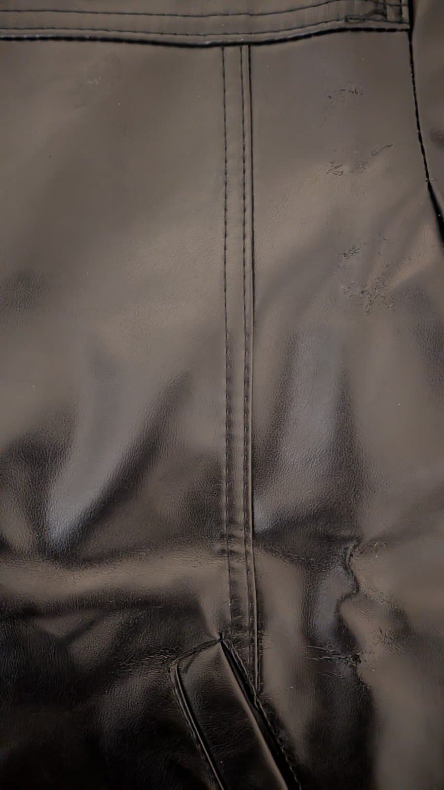 R Rosso Black & Gold Successful Collection series italian leather jacket. SizeXL - Thumbnail 8