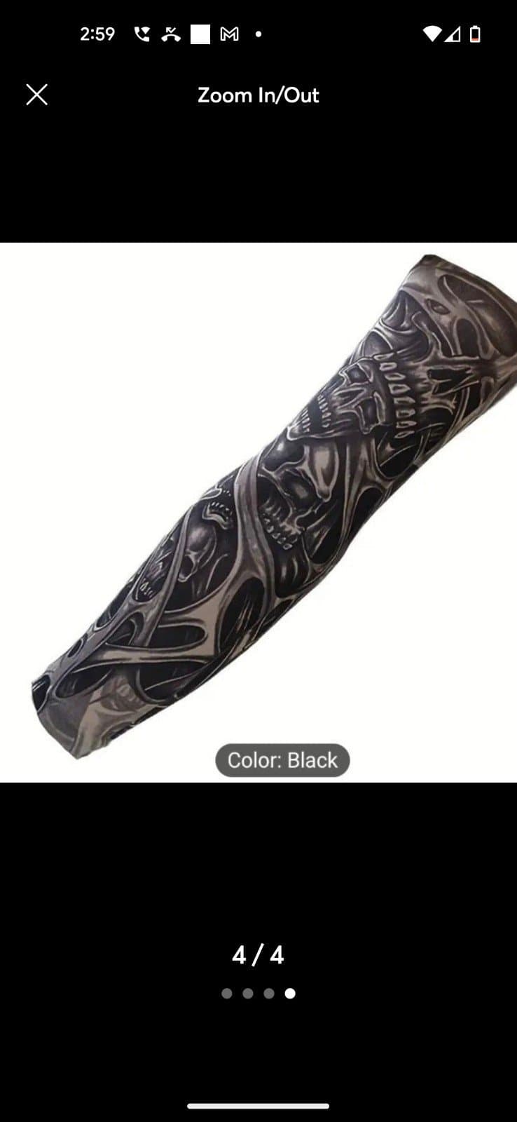 Unisex Skull Design Arm Sleeves Kit - Fashion Accessories for Cycling - Thumbnail 4