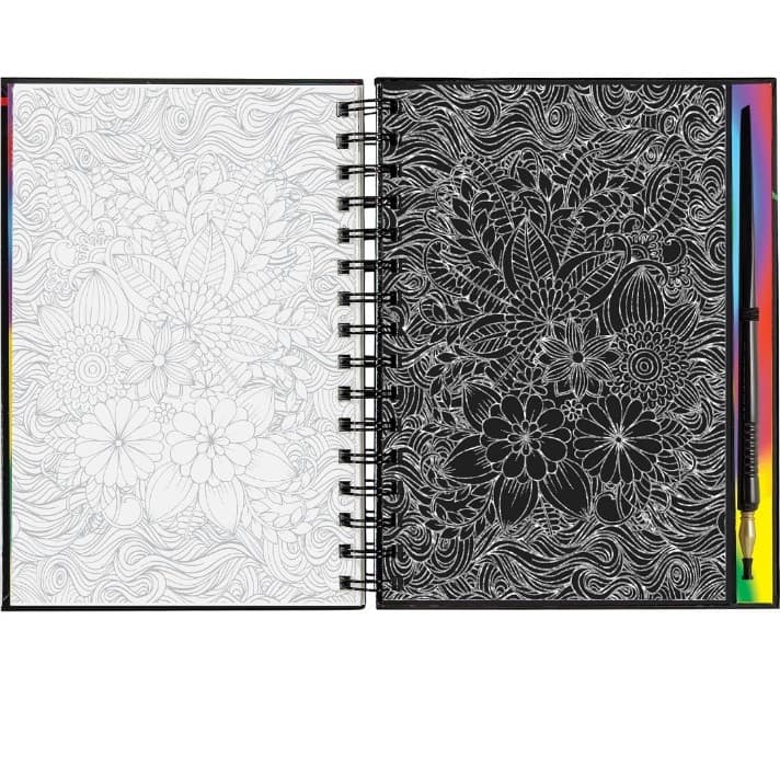 EXTREME FLOWERS Scratch and Sketch Art activy book Artist - Thumbnail 3