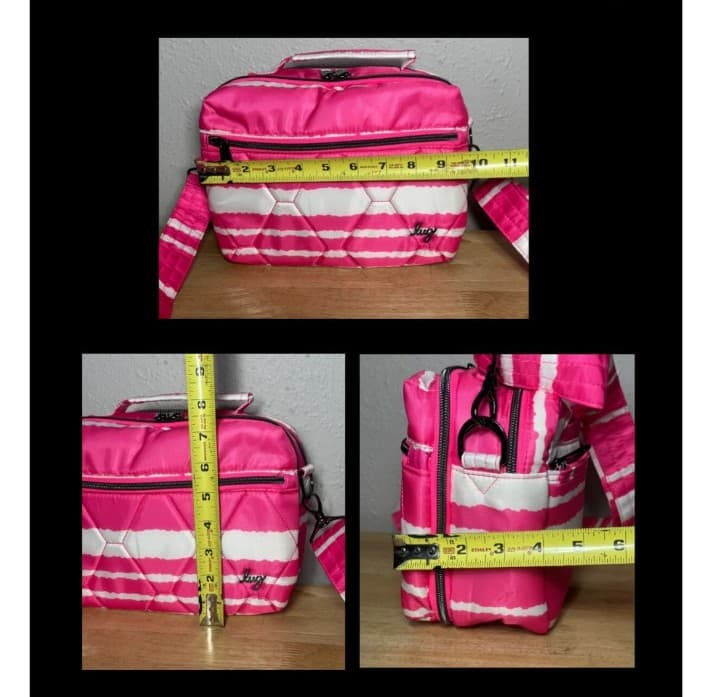 Lug Bebop Crossbody Bag in Magenta Stripe NWT - Thumbnail 2