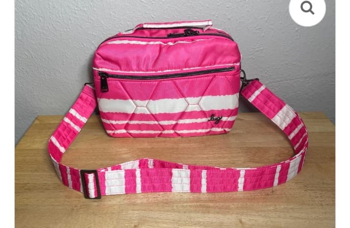Lug Bebop Crossbody Bag in Magenta Stripe NWT - Image 1