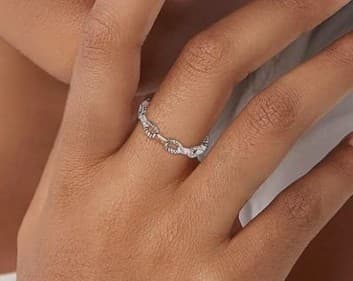 Colorful Clasp with Snake bone pattern Ring SIZE 7 brand new - Thumbnail 3