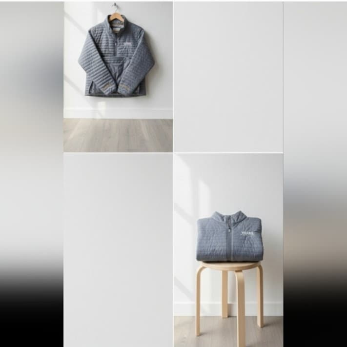 Rare VGK Official NHL Vegas Golden Knights Circe Puffer Jacket Grey XL UNISEX - Thumbnail 2