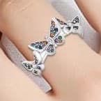 Sterling silver Colorful Butter Ring SIZE 7 Brand new never used - Thumbnail 3