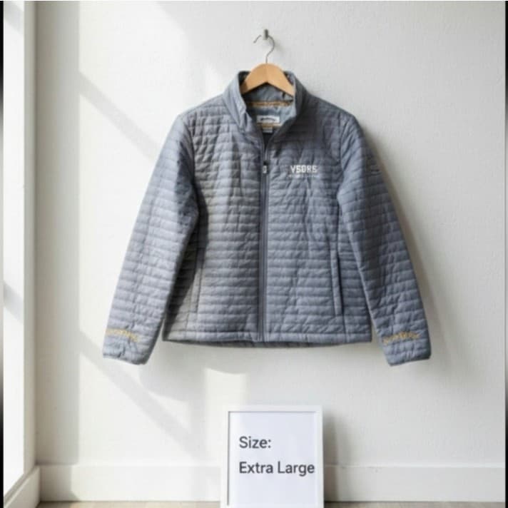 Rare VGK Official NHL Vegas Golden Knights Circe Puffer Jacket Grey XL UNISEX - Thumbnail 5