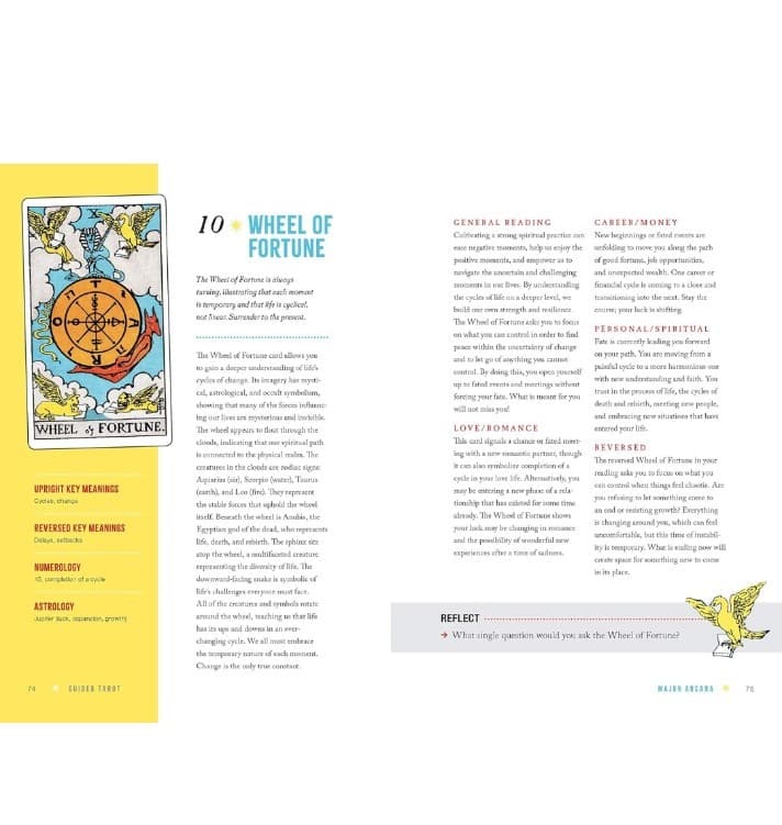 Guided Tarot: A Beginner's Guide to Card Meanings, & Rider Waite tarot card deck - Thumbnail 8