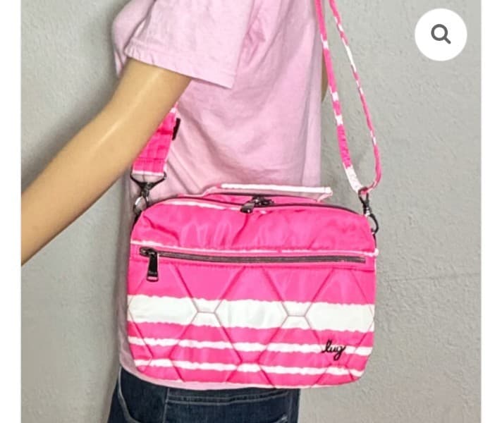 Lug Bebop Crossbody Bag in Magenta Stripe NWT - Thumbnail 3