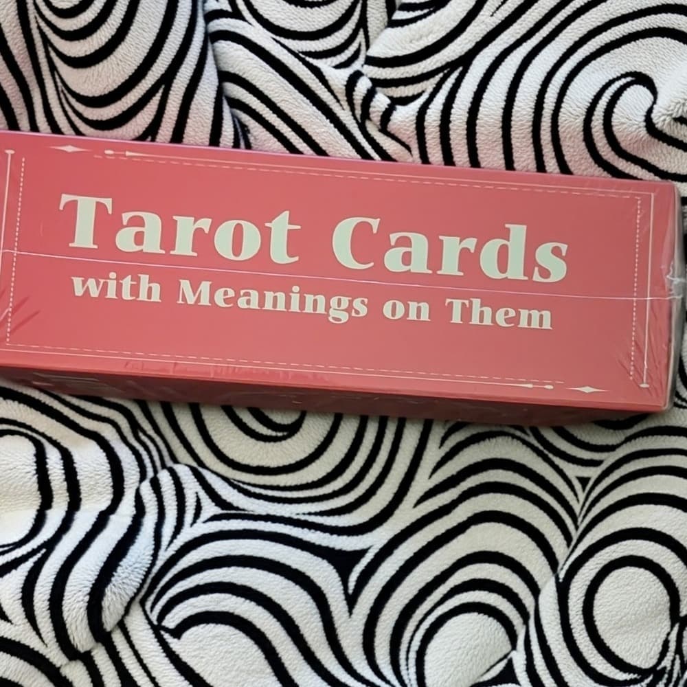 Tarot Card's With Meanings On Them NWT Comes In A Pink Velvet Bag - Thumbnail 4