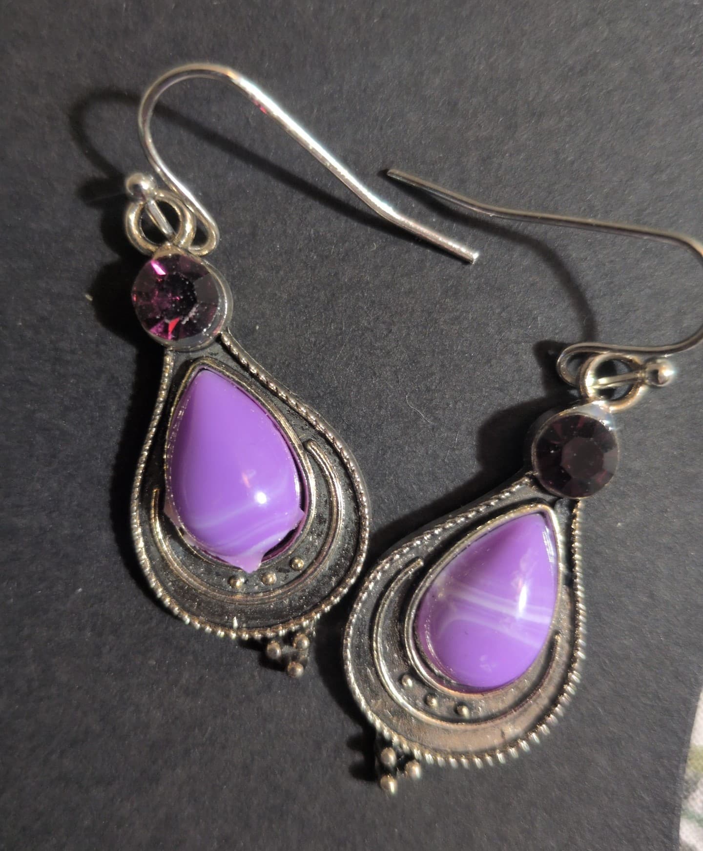 Hot topic Elegant Blue Silver Earrings - Thumbnail 3