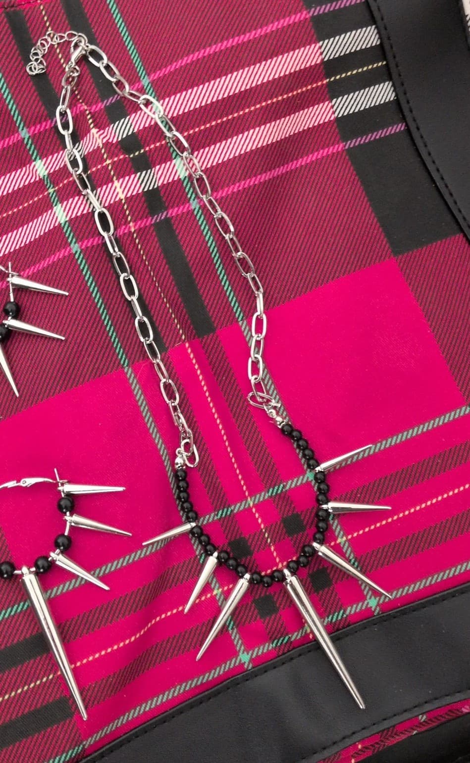 Hot topic Silver Spike Necklace - Thumbnail 3