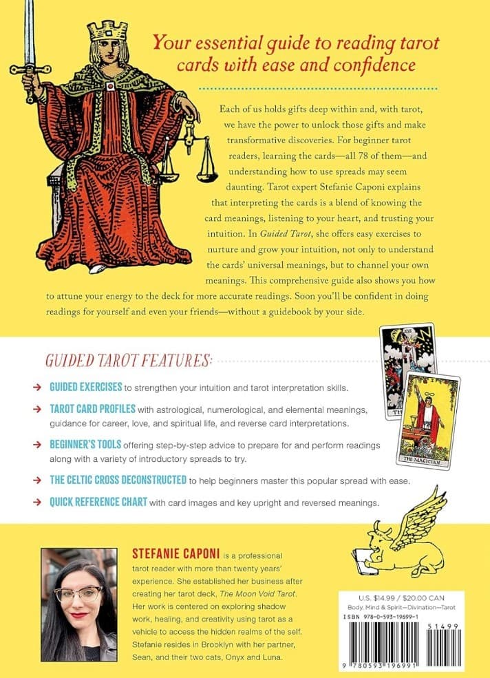 Guided Tarot: A Beginner's Guide to Card Meanings, & Rider Waite tarot card deck - Thumbnail 2