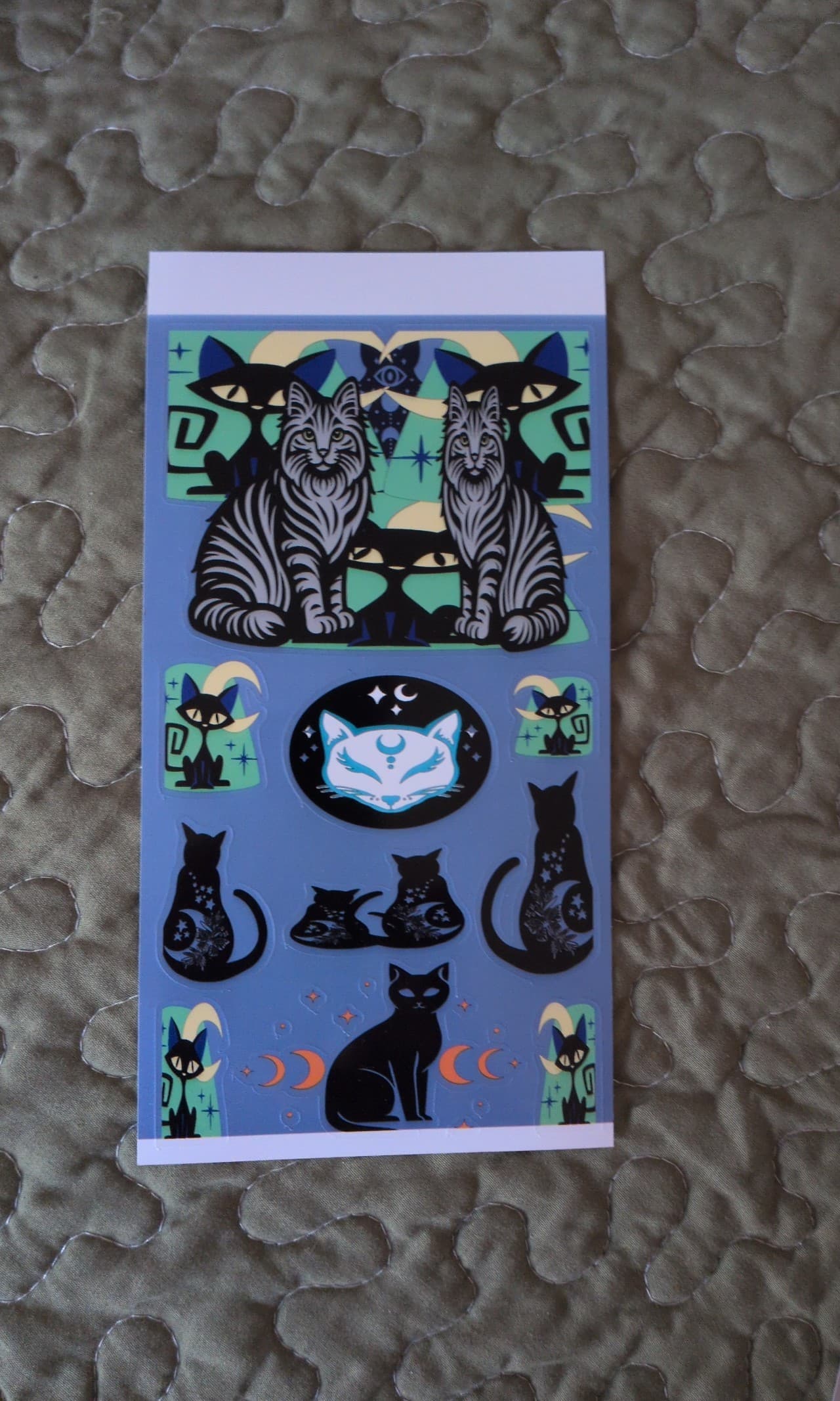 Celestial cat stickers 2 sheets!! - Image 1