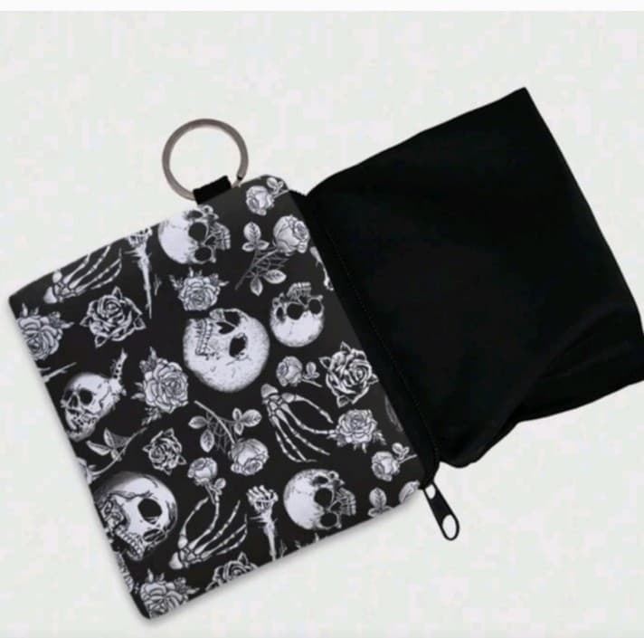 HT Black Skull and Rose Print Pouch/Wallet BNWT - Thumbnail 9