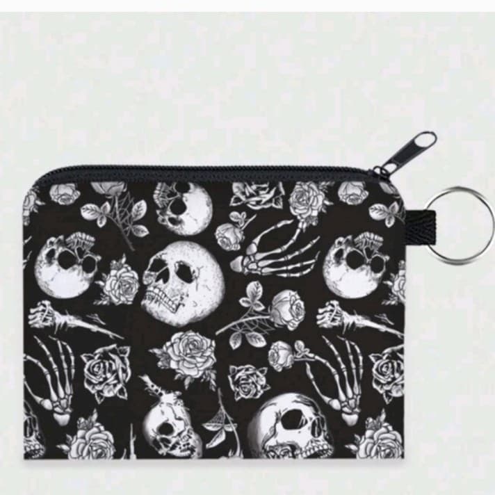 HT Black Skull and Rose Print Pouch/Wallet BNWT - Thumbnail 2