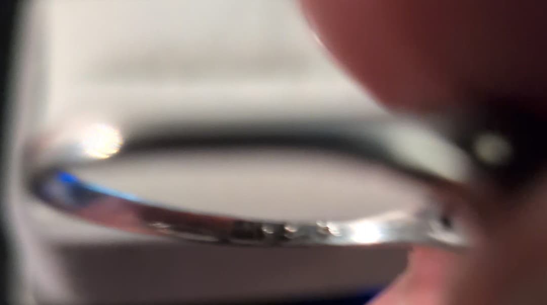 Vintage Art Deco Sterling Silver Onyx & Marcasite Nesting Ring Set 925 -size 7 - Thumbnail 6