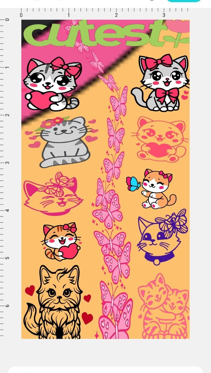2 sheets of The cutest cats stickers - Thumbnail 2