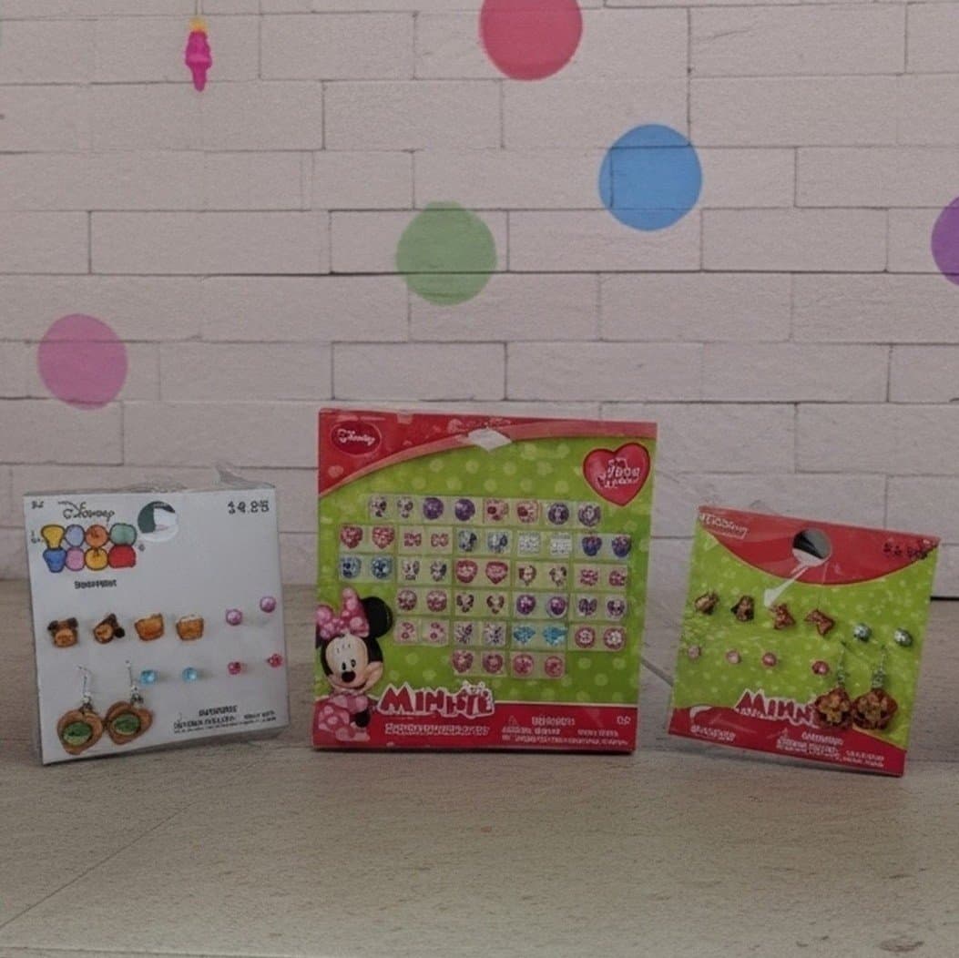 Disney Earring set for kids 3 sets 36 pairs of earrings - Thumbnail 2