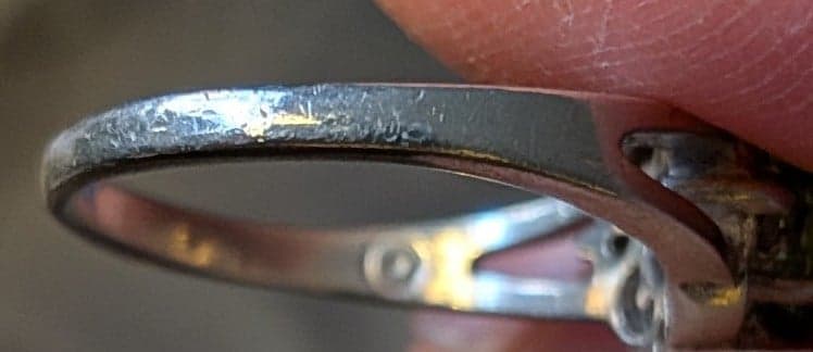 ✨ Vintage Victorian-Style Sterling Silver Peridot & Diamond Trilogy Ring ✨Size 6 - Thumbnail 10