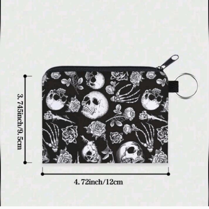 HT Black Skull and Rose Print Pouch/Wallet BNWT - Thumbnail 11