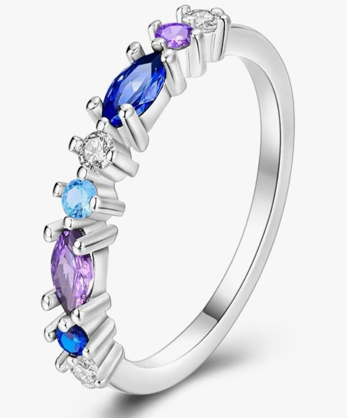 Sterling Silver Violet Gemstone Comes gift Ready in a Black velvet pouch - Image 1