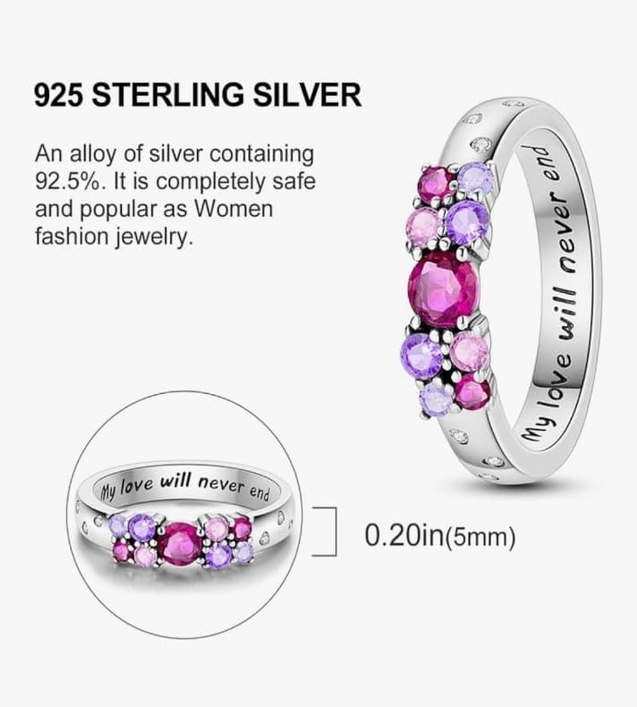 Give your Valentine a sterling Love Forever 925 Ring w/ gift box Brand new! - Thumbnail 4