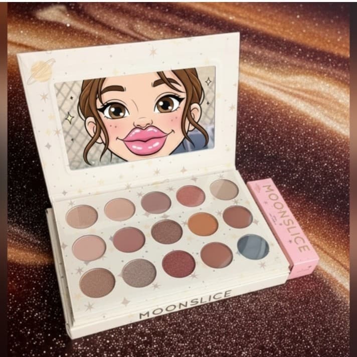 Moonslice Moon shake Eyeshadow Palette - Multi-Color And Moonslice Lip oil - Image 1