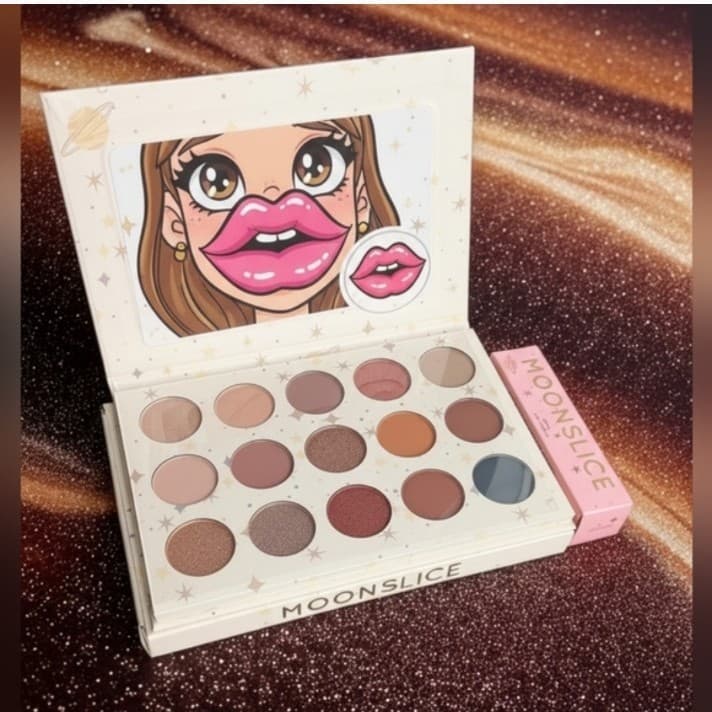 Moonslice Moon shake Eyeshadow Palette - Multi-Color And Moonslice Lip oil - Thumbnail 5
