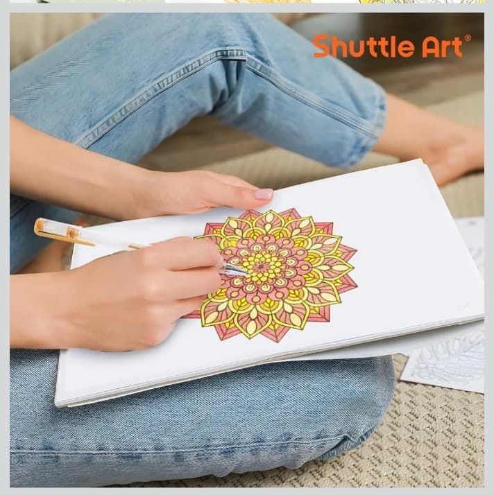 Art 50 Pack Metallic Gel Pens, 25 Metallic Gel Pens Set with 25 Refills - Thumbnail 6