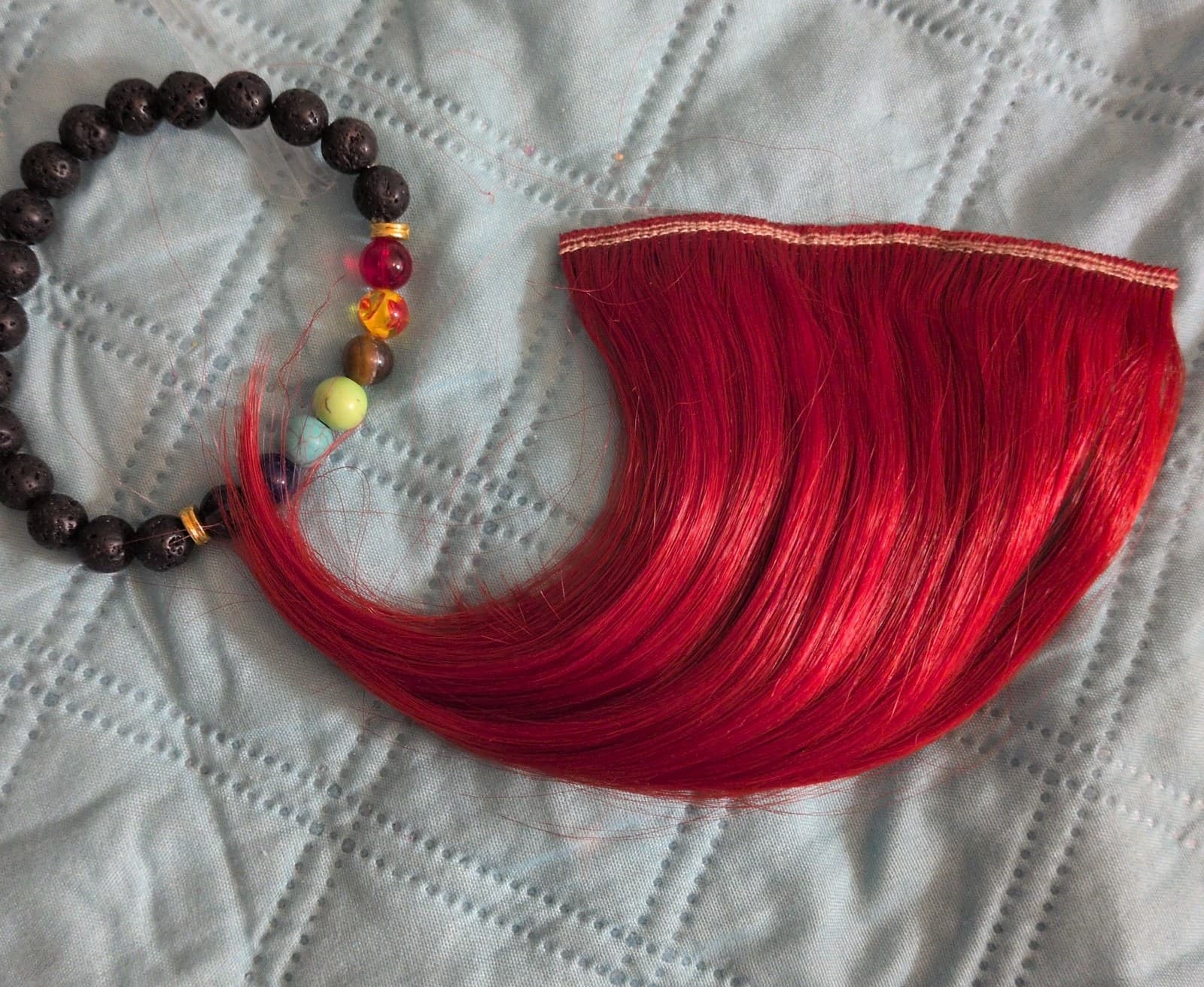 Mega Alt Gothic Accessory Bundle – Studded Gloves, Hair Extensions, Jewelry Set - Thumbnail 3