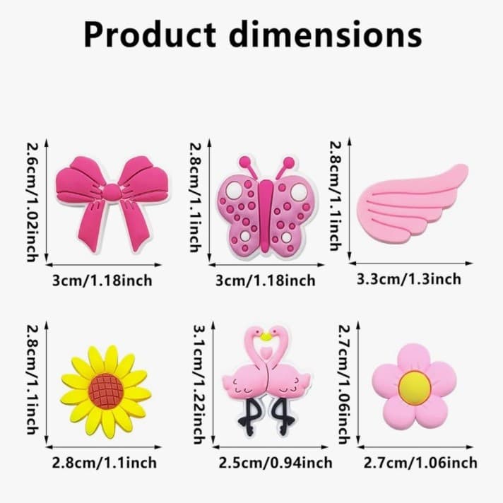 PVC Cartoon Charms, 100 Pcs, No Duplicates, Snap-Fit DIY Ornament Shoe Access. - Thumbnail 5