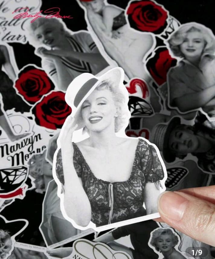 Marilyn Monroe 10 pack of stickers 30 STICKERS ALTOGETHER! READ DESCRIPTION! - Image 1