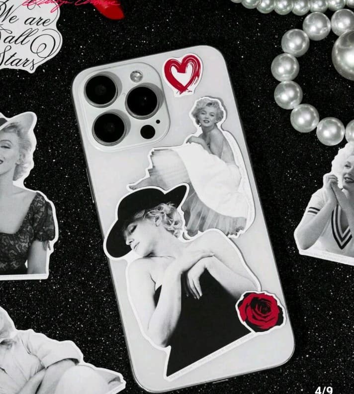 Marilyn Monroe 10 pack of stickers 30 STICKERS ALTOGETHER! READ DESCRIPTION! - Thumbnail 4