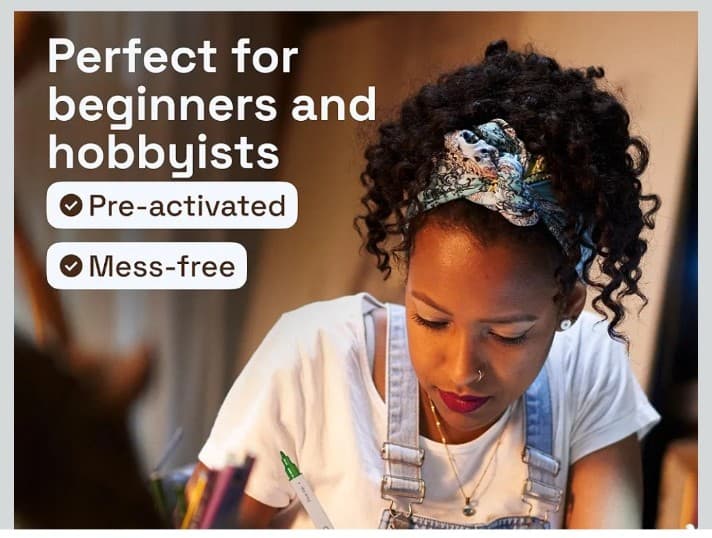 ARTISTRO 24 Acrylic Paint Markers for Rock, Fabric, Wood, Glass, Eggs - Dual-Tip - Thumbnail 4