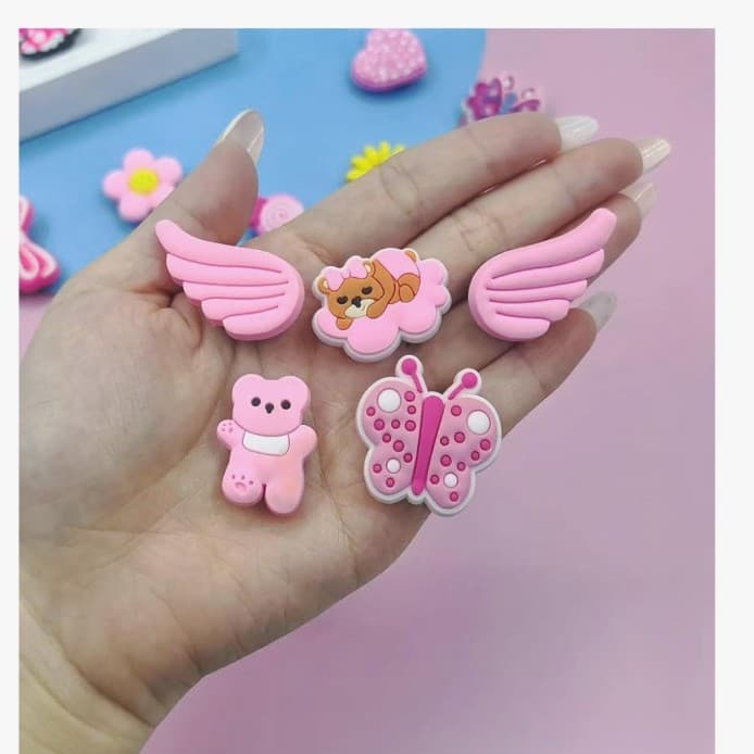 PVC Cartoon Charms, 100 Pcs, No Duplicates, Snap-Fit DIY Ornament Shoe Access. - Thumbnail 6